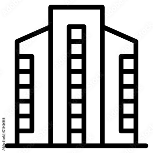 skycraper, office, building icon