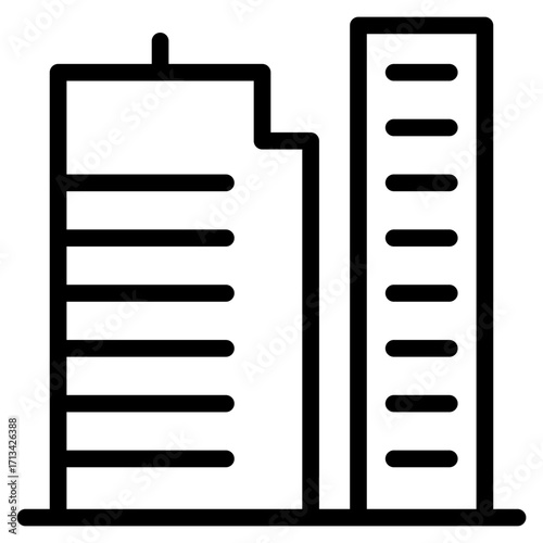 skycraper, office, building icon