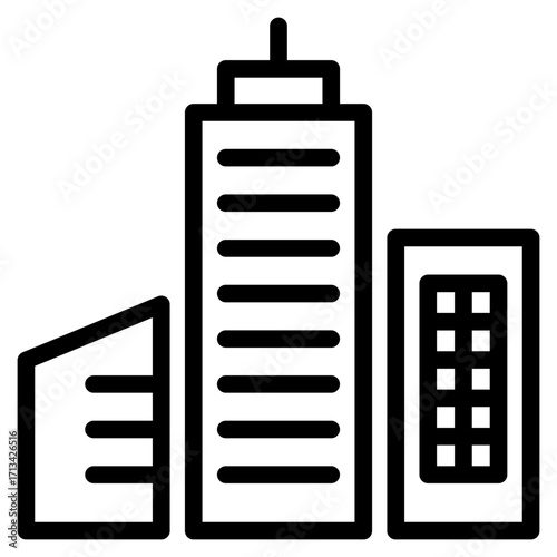 skycraper, office, building icon