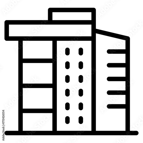 skycraper, office, building icon