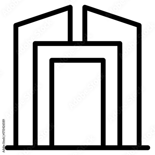 skycraper, office, building icon