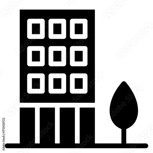 skycraper, office, building icon