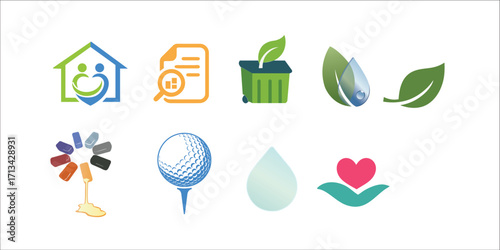 Best Quality Logo Icon combo set . (all in one dog amazing logo icon )
