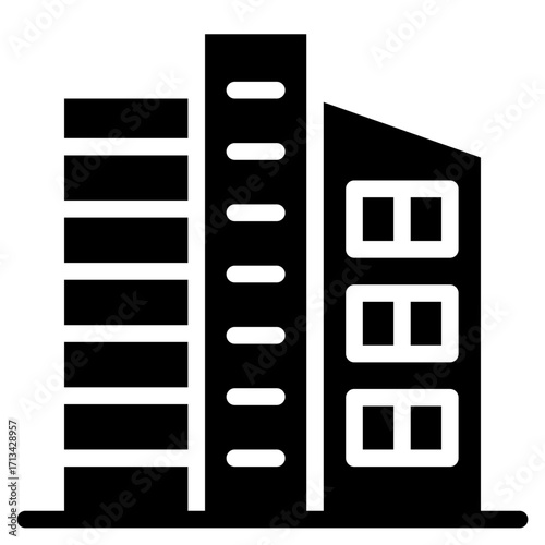 skycraper, office, building icon