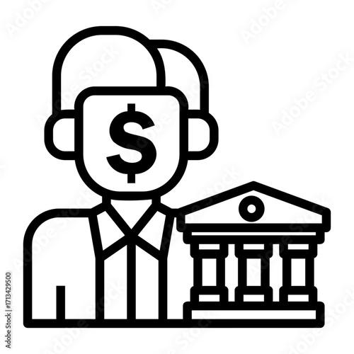 investor Line Icon
