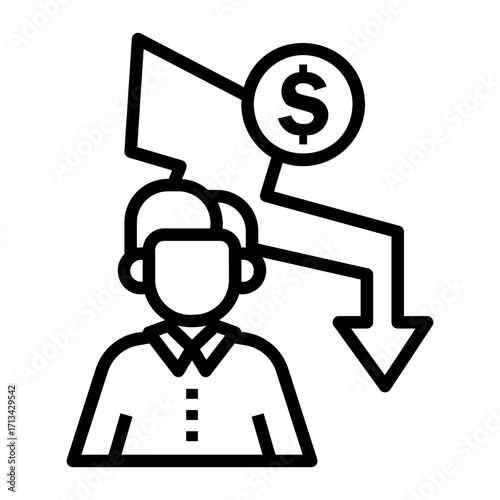 investor Line Icon