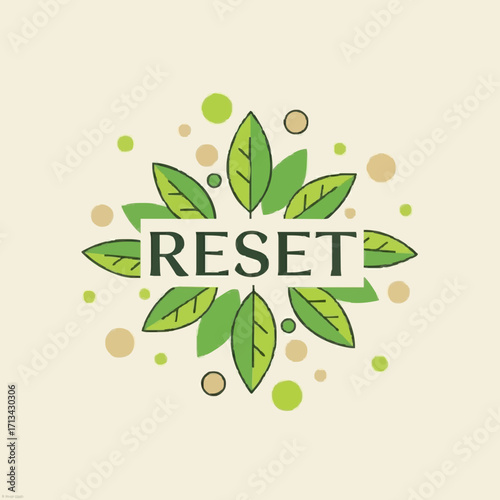 Natural Reset Concept with Green Leaf Element