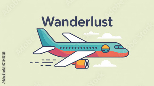 Wanderlust airplane travel adventure aviation tourism journey flight vacation transport destination exploration trip