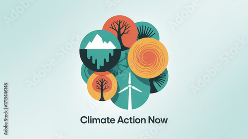 Climate change action now environmental sustainability renewable energy and nature conservation design