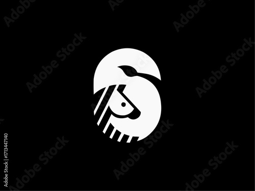 Striking zebra logo design conveys strength and elegance for branding and creative projects now!