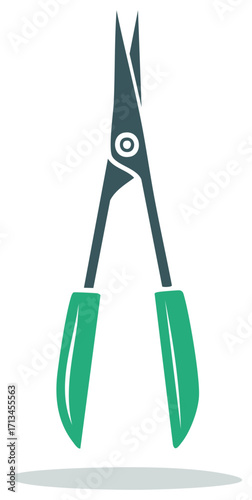 Handheld Pruning Shears Graphic Illustration Gardening Tools for Yardwork Trimming and Horticulture