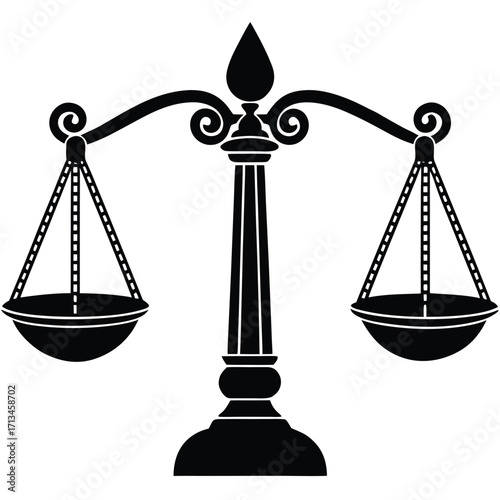 scales of justice vector illustration