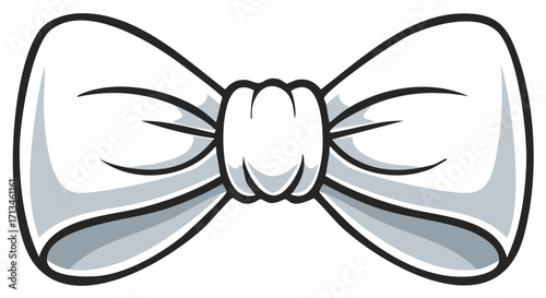 Simple Bow Tie Graphic Illustration Design Element Accessory Bow Tie Cartoon Icon