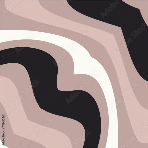 An abstract flowing organic pattern of neutral colors with curved lines and smooth transitions evoking a sense of calm and sophistication for graphic design.