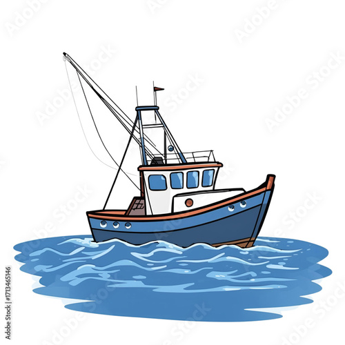 ship in the sea