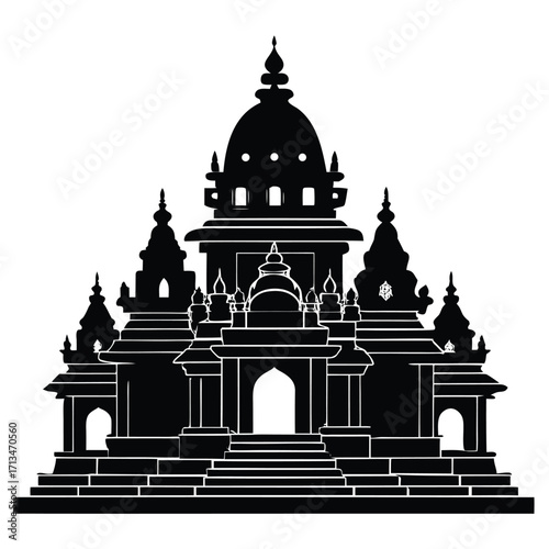 taj mahal vector illustration