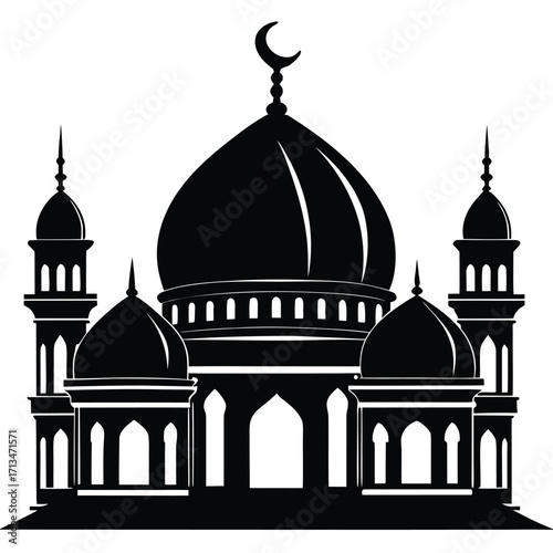 taj mahal vector illustration