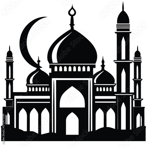 taj mahal vector illustration