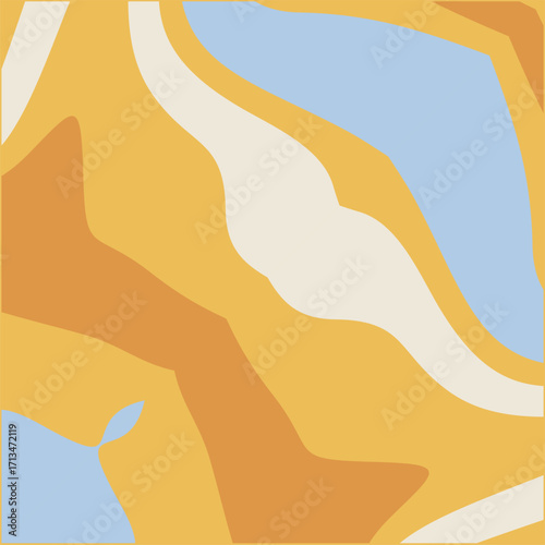 Abstract organic wavy shapes in warm earthy tones creating a dynamic and flowing visual composition perfect for modern design projects.