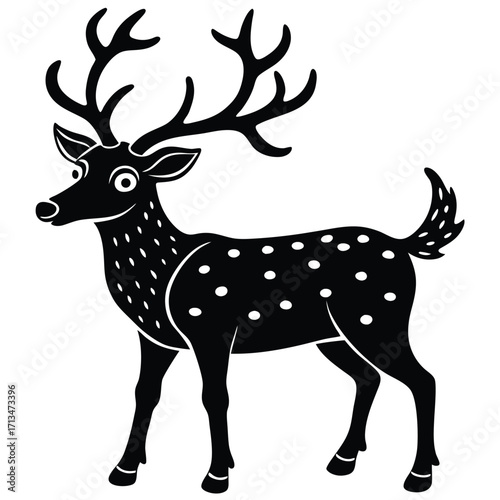 deer silhouette vector