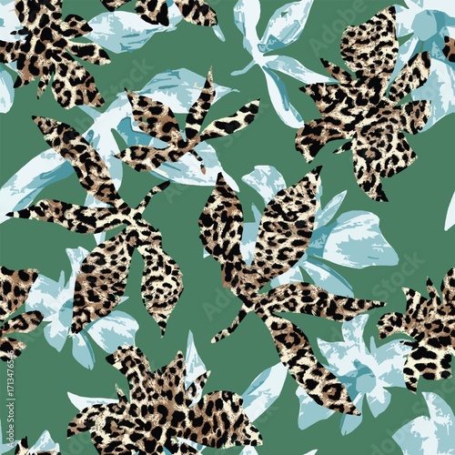 seamless pattern with animal print