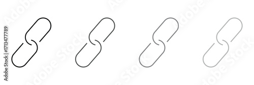 Link icon vector for web and mobile app. hyperlink chain sign and symbol . vector illustration. Eps 10.