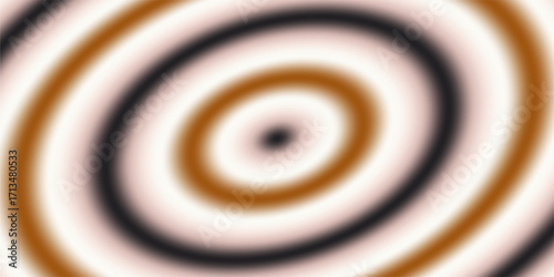 Concentric circles with warm and cool tones create a hypnotic radial pattern abstract background for design.