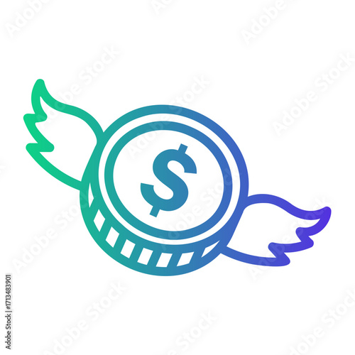 investor Line Gradient Icon