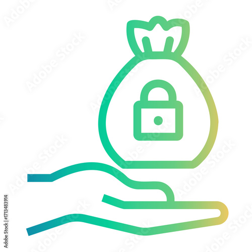 investor Line Gradient Icon