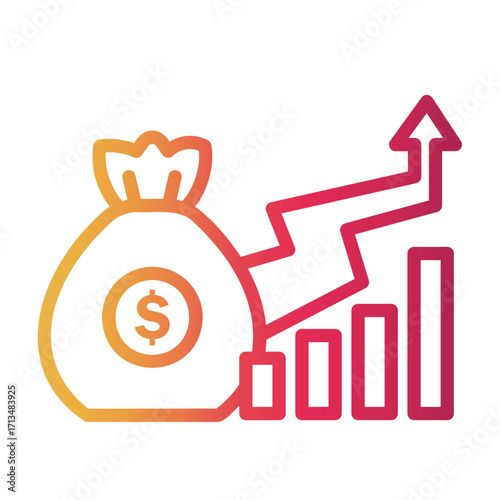 investor Line Gradient Icon