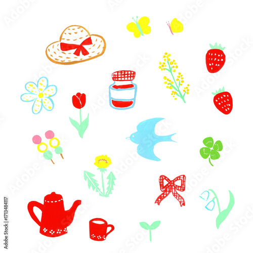 春のかわいいイラスト