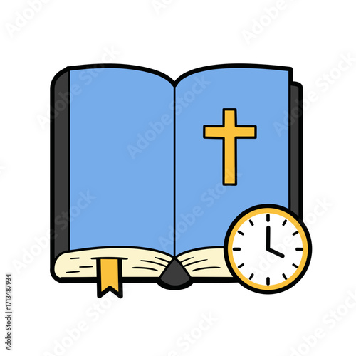 Holy Bible with Golden Cross