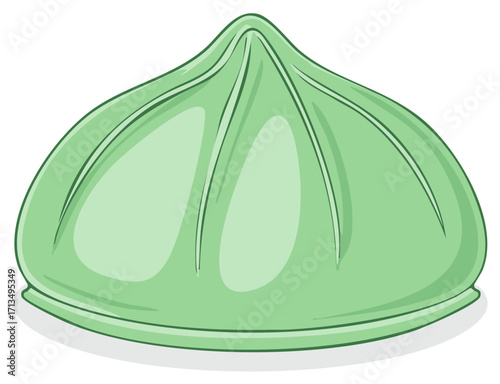 Delicious-looking Mint Green Mochi Dumpling Treat Tempting Taste Buds in Appetizing Style Sweet Dessert