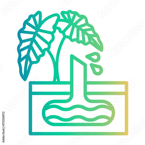 underground Line Gradient Icon