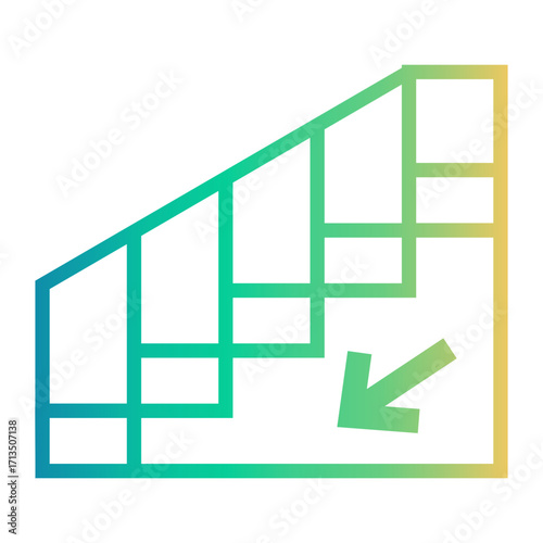underground Line Gradient Icon