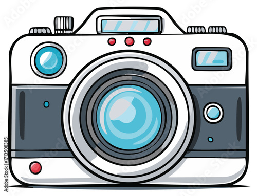 Retro Camera Illustration Professional Photography Equipment Image Taking Device Picture Taking Icon Isolated