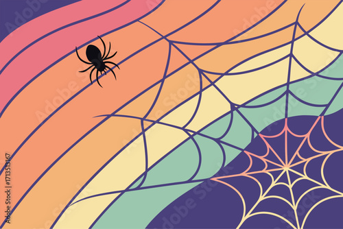 Gradient colorful abstract background mesh vector illustration