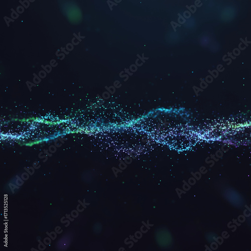 abstract blue background with particles