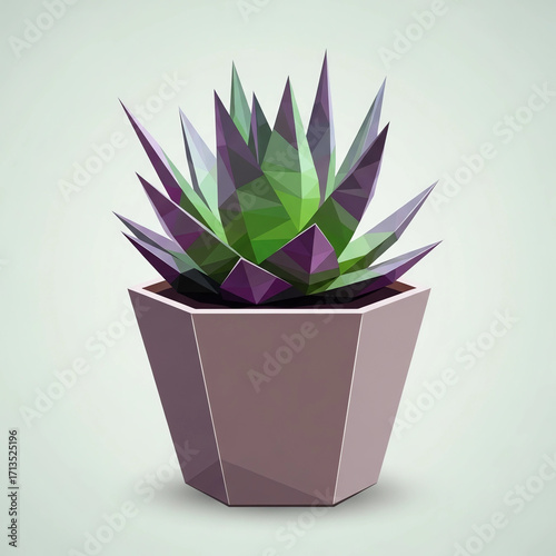 cactus in flowerpot