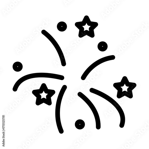 firework line icon
