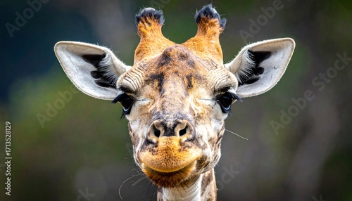 Close-up portrait of a giraffe