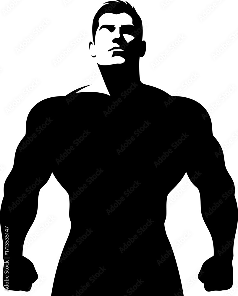 Fototapeta premium the silent strength of a determined champion, isolated on transparent background