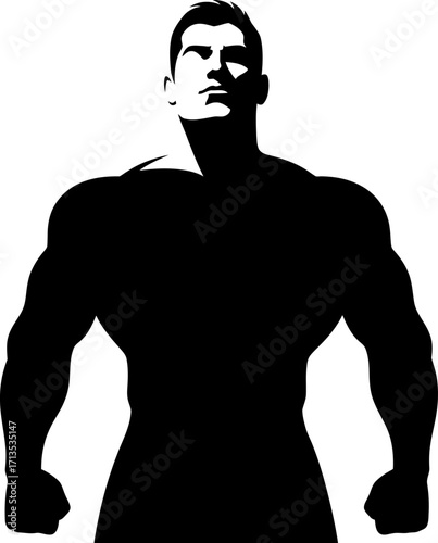 the silent strength of a determined champion, isolated on transparent background
