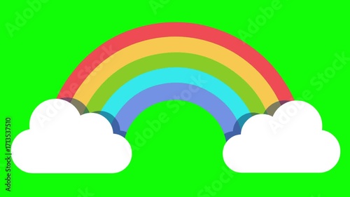 weather icon, animation, green background