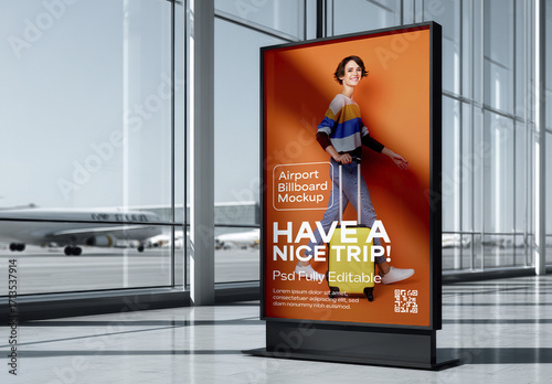 Airport Billboard Mockup