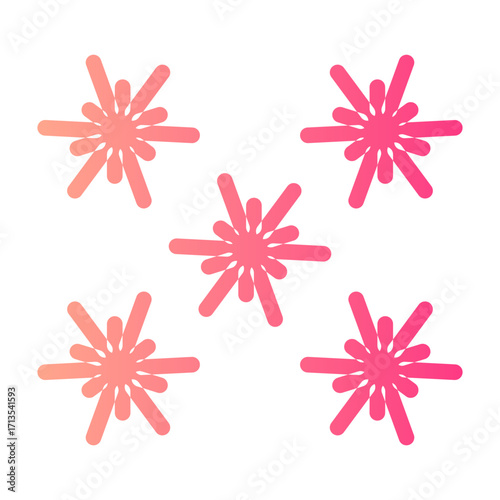 fireworks gradient icon