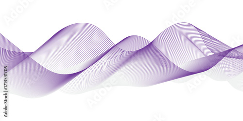 Glowing waveform frequency futuristic energy sound waves technology concept background. Abstract blue wave line vector business texture. Pattern line blend curve flow futuristic background.	