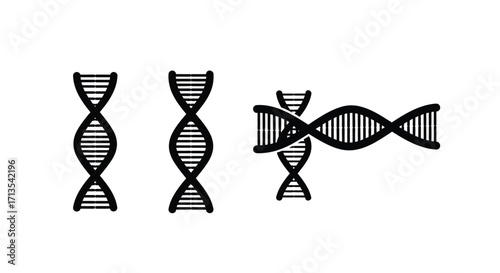 Genetic helix structures scientific research science biology life dna molecules discovery abstract art vector