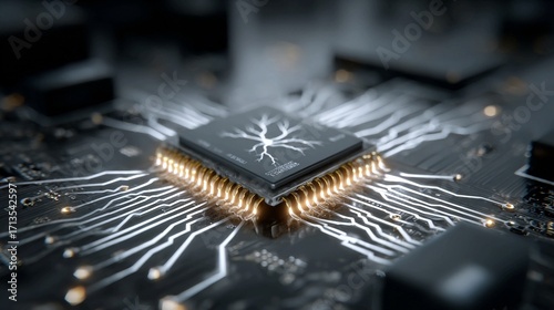 Photonic neural processors executing high-speed light-based AI computations for ultra-efficient machine learning models with near-zero latency and low energy demands.