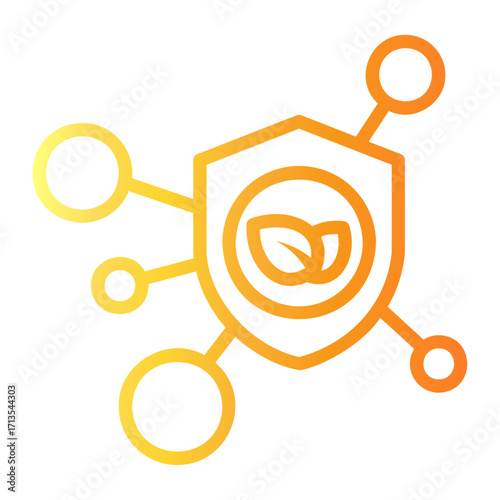 antioxidant Line Gradient Icon
